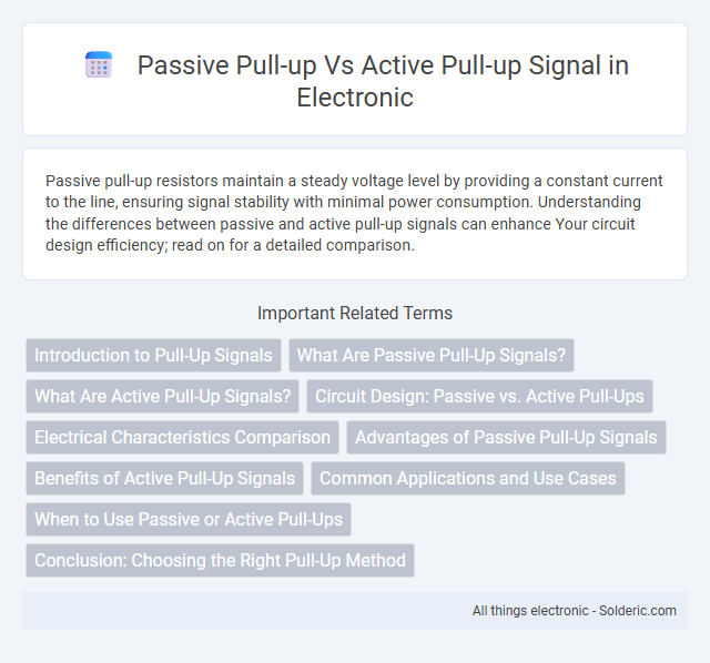 Active Pull-Up Signal vs Passive Pull-Up - What is the difference?