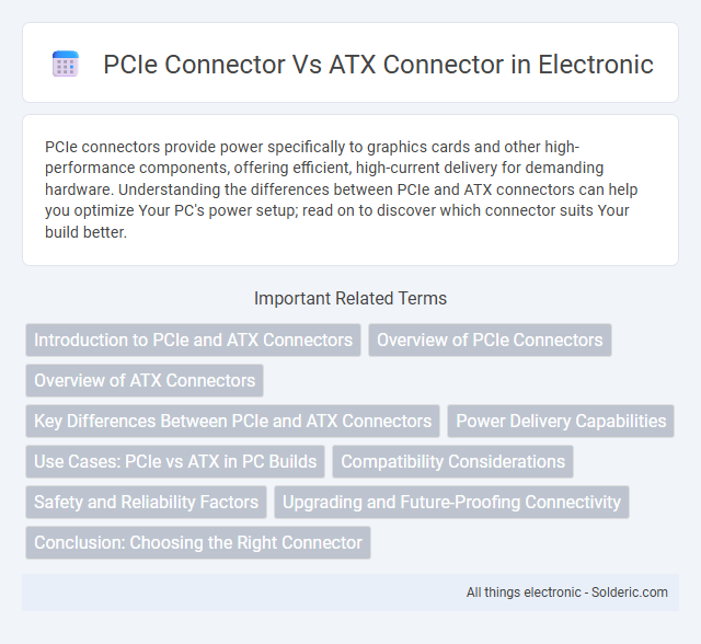 ATX Connector vs PCIe Connector - What is the difference?