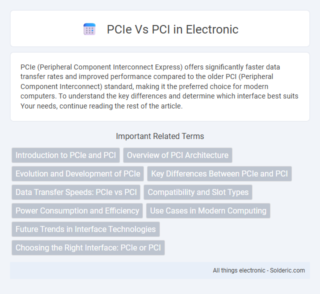 PCI vs PCIe - What is the difference?