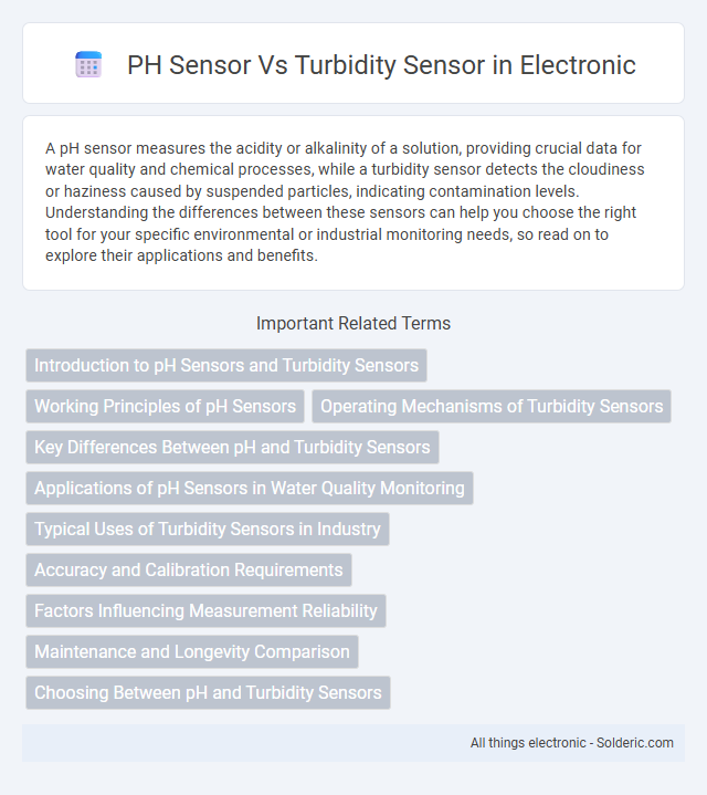 pH Sensor vs Turbidity Sensor - What is the difference?