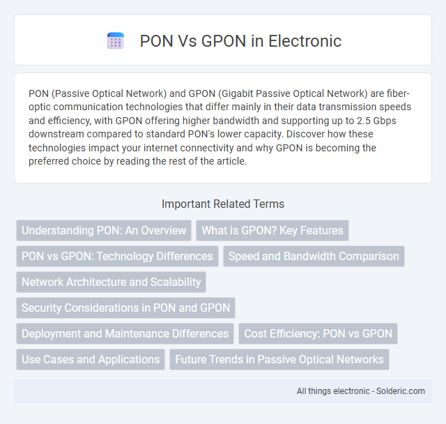 GPON vs PON - What is the difference?