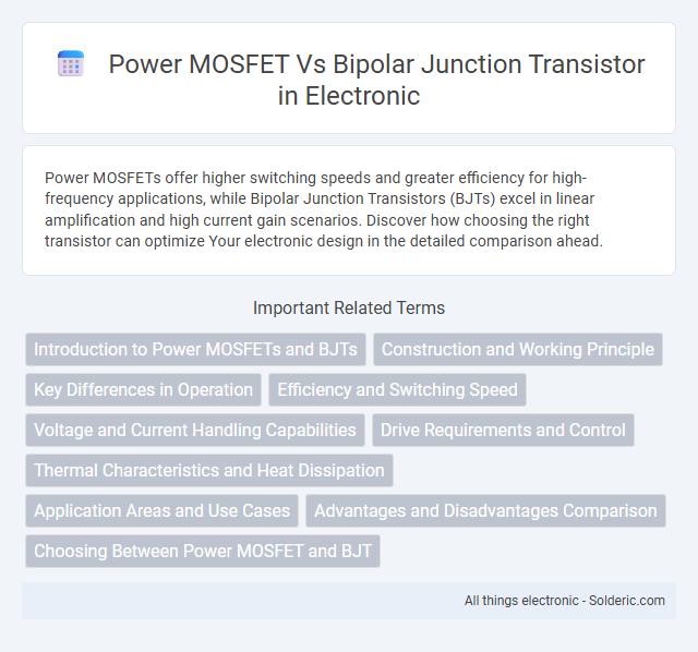 Bipolar Junction Transistor vs Power MOSFET - What is the difference?