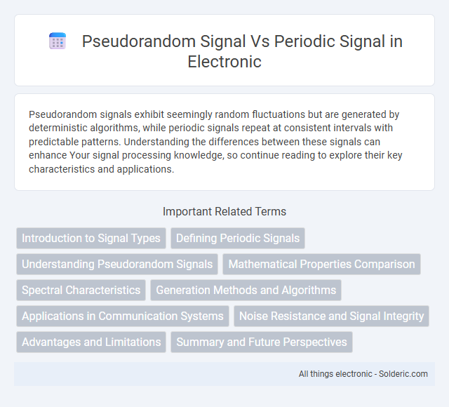 Periodic signal vs pseudorandom signal - What is the difference?