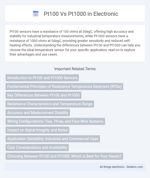 Pt100 vs Pt1000 - What is the difference?