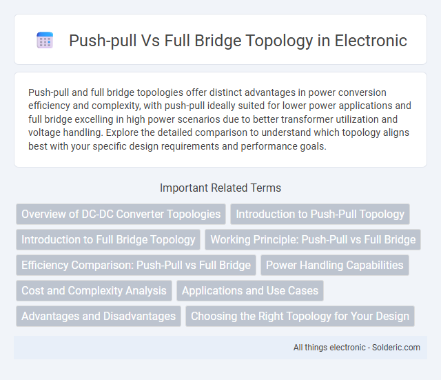 Full bridge vs Push-pull topology - What is the difference?