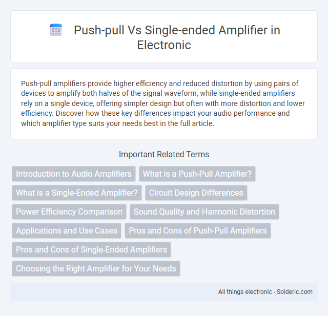 Push-Pull vs Single-Ended Amplifier - What is the difference?