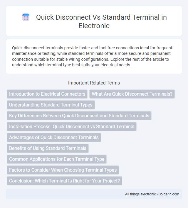 Standard terminal vs Quick disconnect - What is the difference?