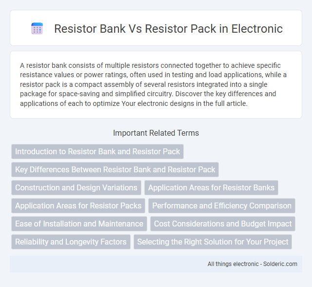 Resistor Bank vs Resistor Pack - What is the difference?