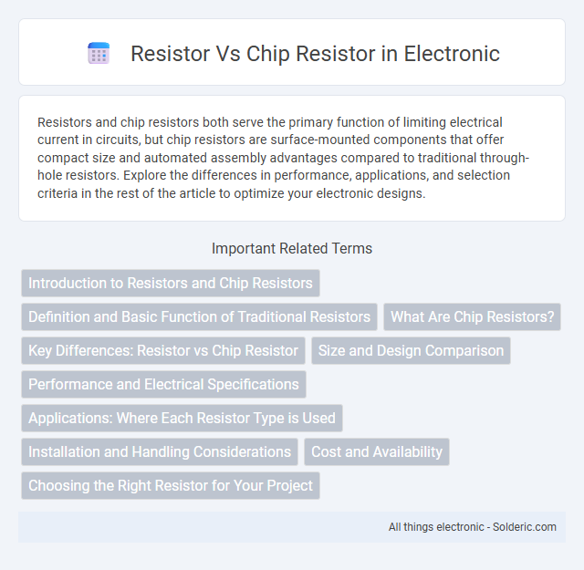 Chip Resistor vs Resistor - What is the difference?