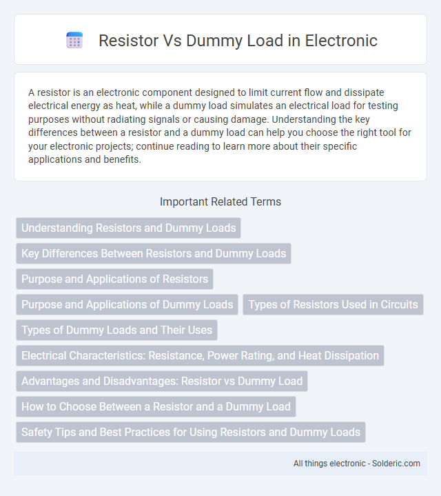 Dummy Load vs Resistor - What is the difference?