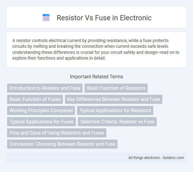 Fuse vs Resistor - What is the difference?