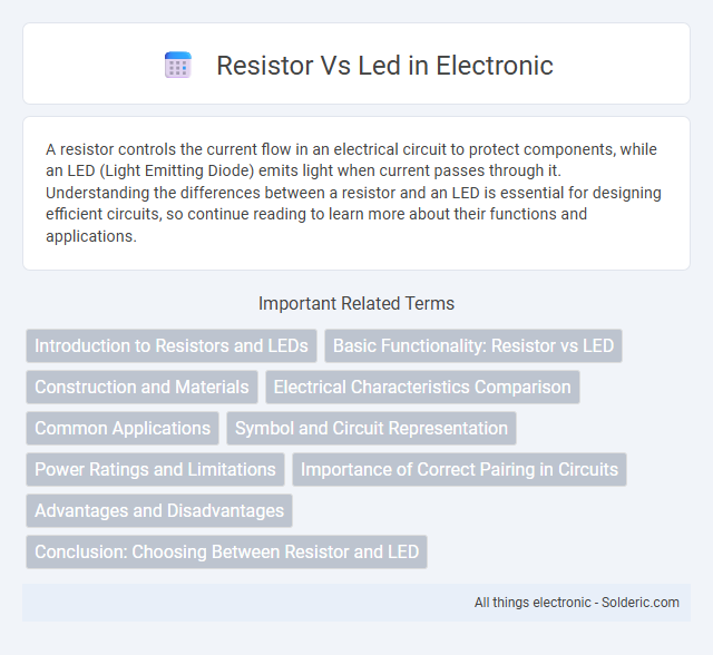 LED vs Resistor - What is the difference?