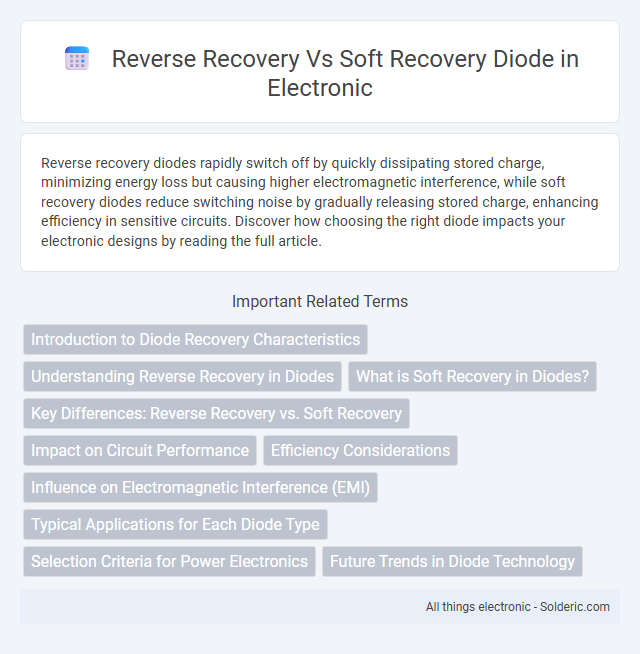Soft Recovery Diode vs Reverse Recovery Diode - What is the difference?