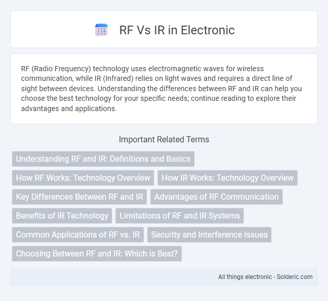 IR vs RF - What is the difference?