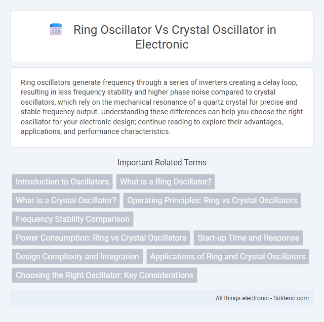 Crystal Oscillator vs Ring Oscillator - What is the difference?
