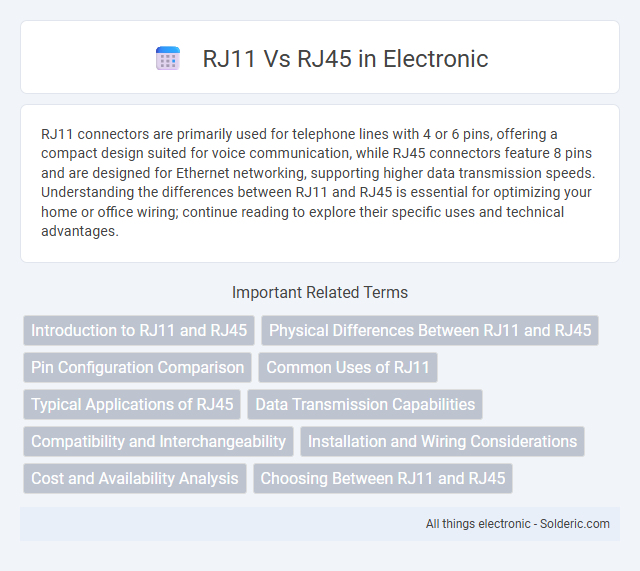 RJ11 vs RJ45 - What is the difference?