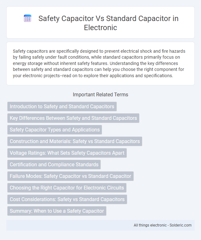 Safety Capacitor vs Standard Capacitor - What is the difference?