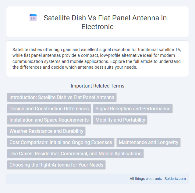 Flat Panel Antenna vs Satellite Dish - What is the difference?