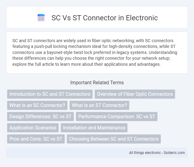 Connector SC vs ST - What is the difference?