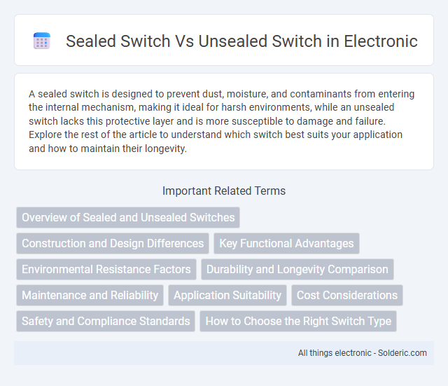 Here is the correct alphabetical ordering of the title:
Sealed Switch vs Unsealed Switch - What is the difference?