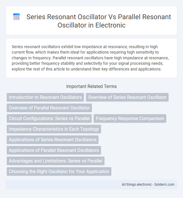 Parallel resonant oscillator vs Series resonant oscillator - What is the difference?
