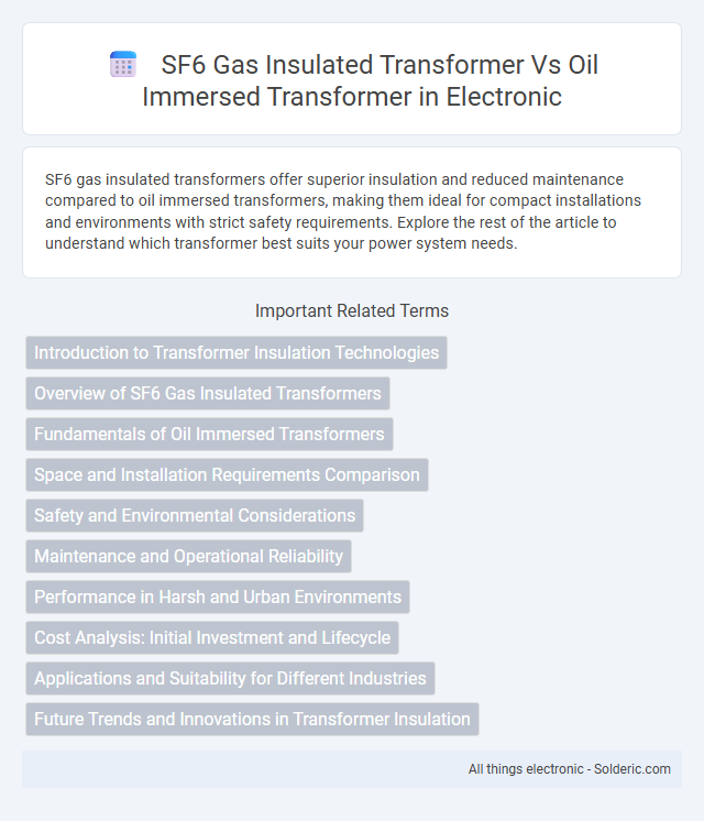 Comparison: Oil Immersed Transformer vs SF6 Gas Insulated Transformer - What is the difference?