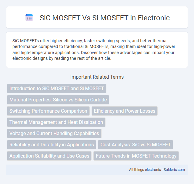 Si MOSFET vs SiC MOSFET - What is the difference?