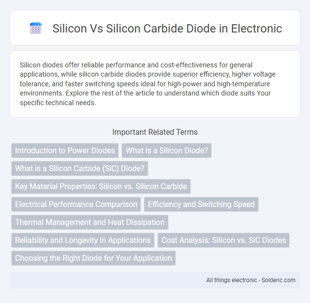 Silicon Carbide vs Silicon diode - What is the difference?