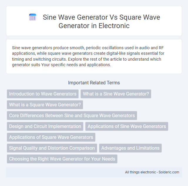 Square wave generator vs Sine wave generator - What is the difference?