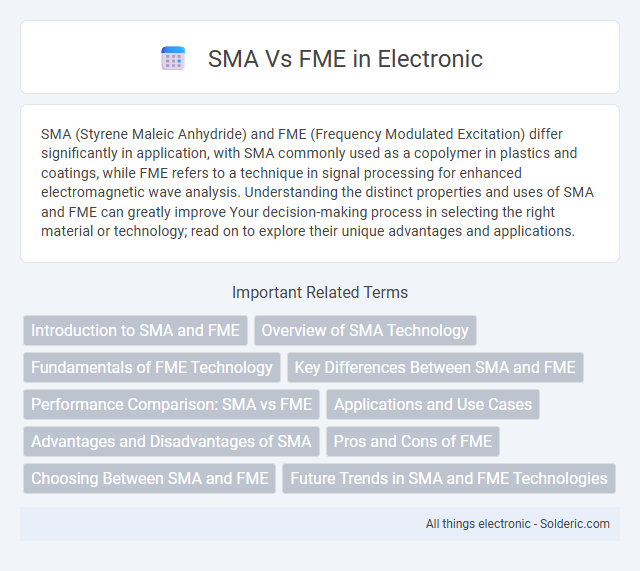 FME vs SMA - What is the difference?