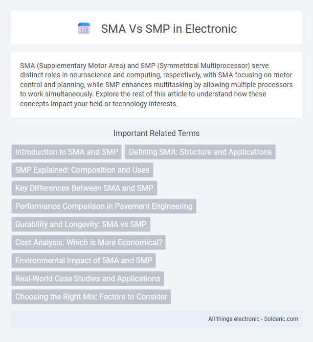 SMA vs SMP - What is the difference?