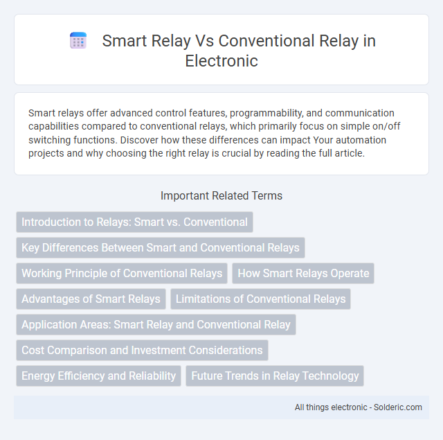 Conventional Relay vs Smart Relay - What is the difference?