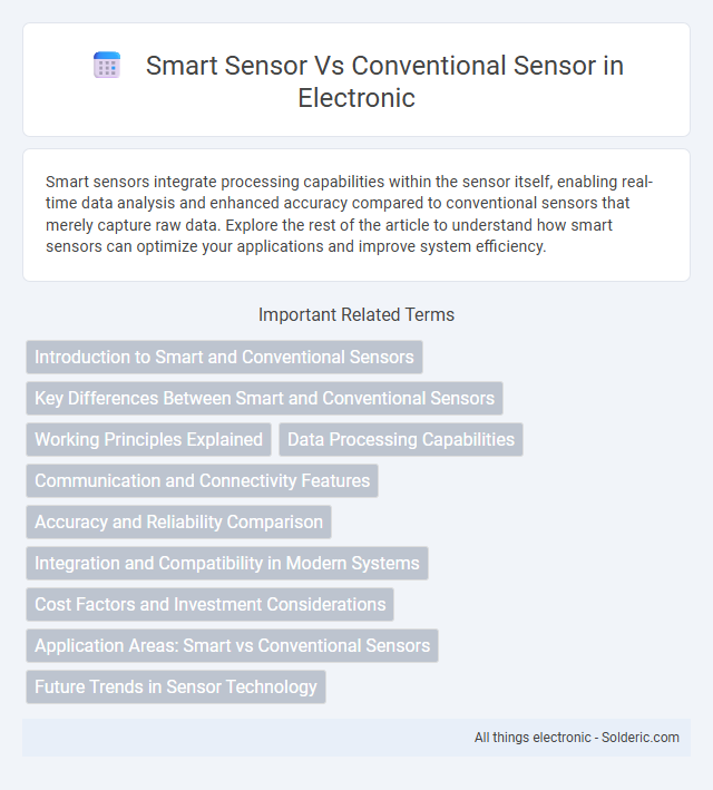 Conventional Sensor vs Smart Sensor - What is the difference?