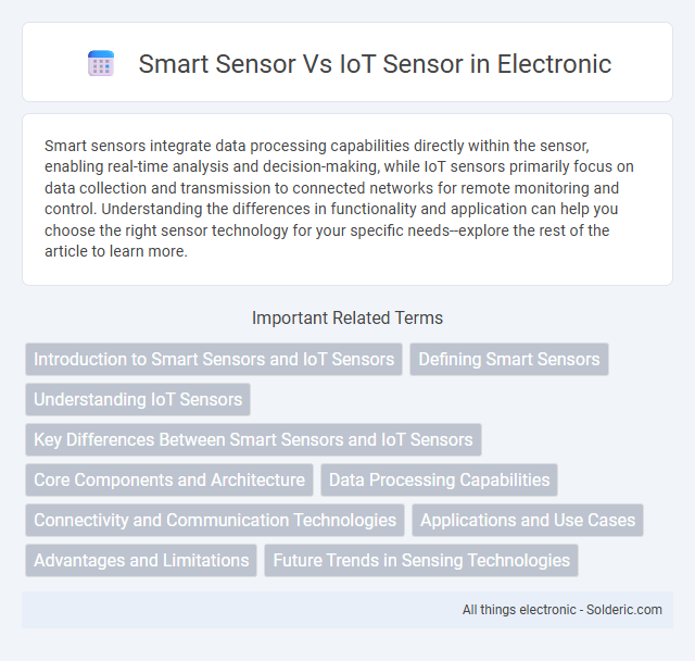 Smart Sensor vs IoT Sensor - What is the difference?