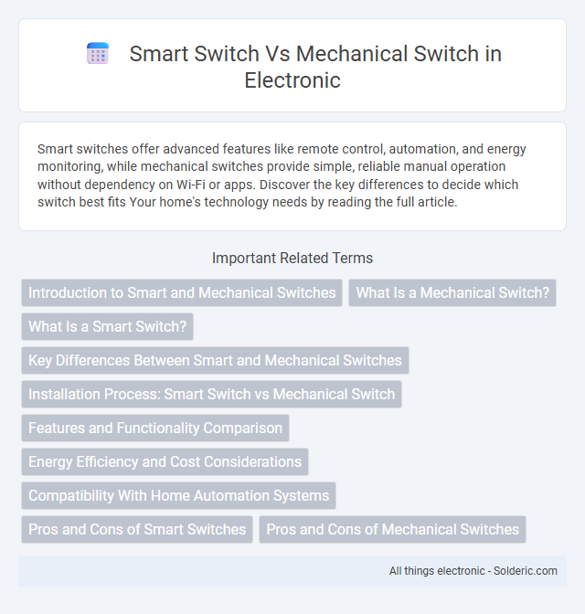 Mechanical switch vs Smart switch - What is the difference?