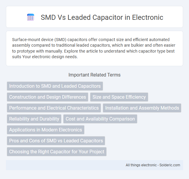 Leaded Capacitor vs SMD Capacitor - What is the difference?