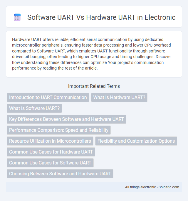 Hardware UART vs Software UART - What is the difference?