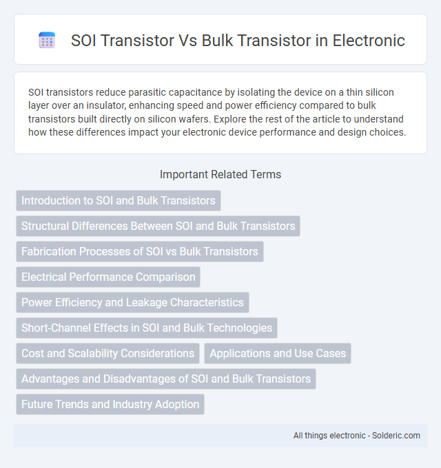 Bulk transistor vs SOI transistor - What is the difference?