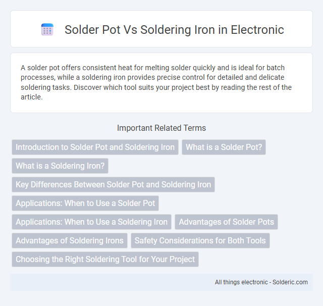 Soldering iron vs solder pot - What is the difference?