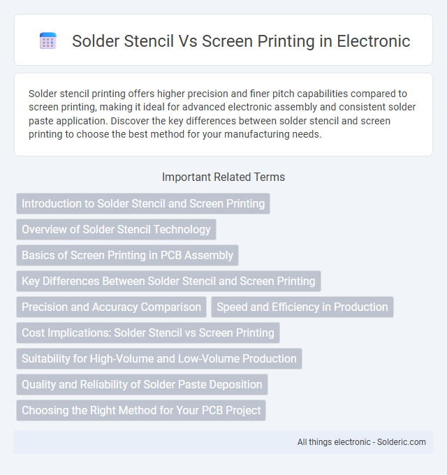 Screen Printing vs Solder Stencil - What is the difference?
