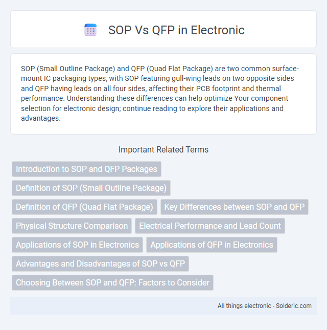 QFP vs SOP - What is the difference?