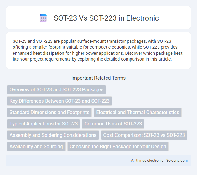 SOT-223 vs SOT-23 - What is the difference?
