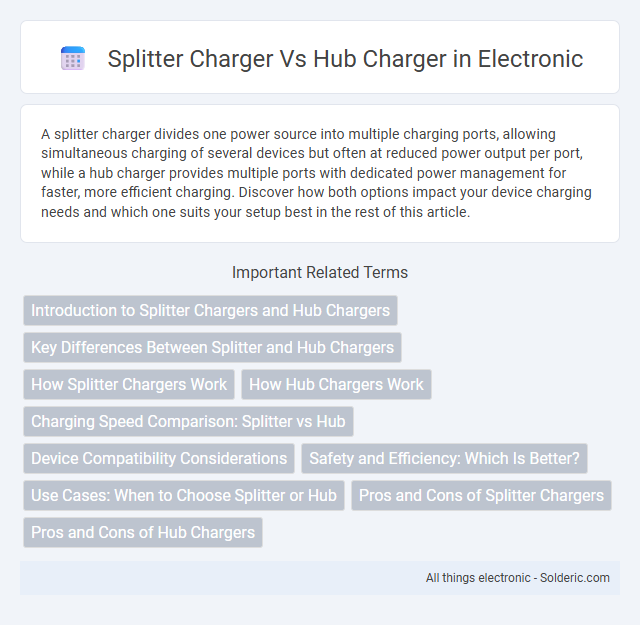 Hub Charger vs. Splitter Charger - What is the difference?