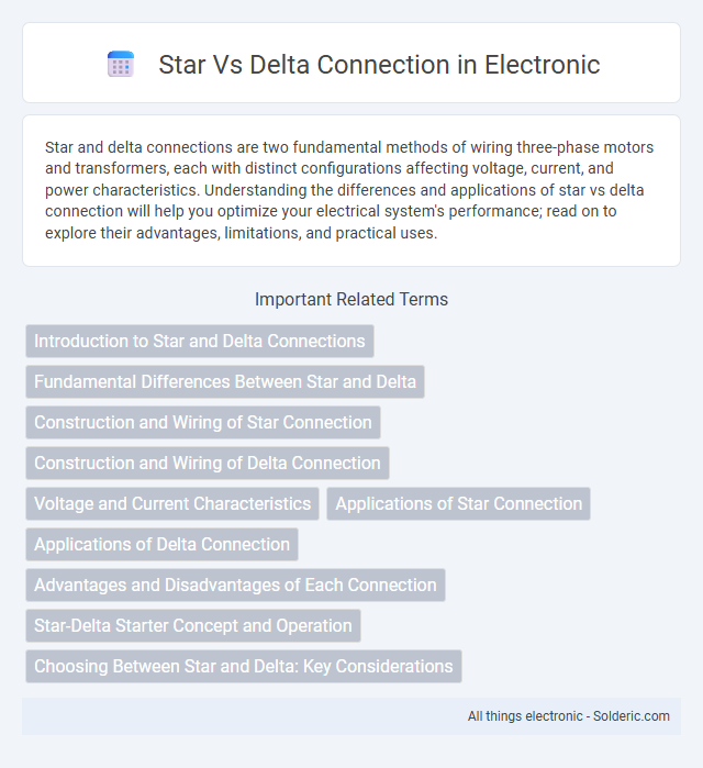Delta vs Star Connection - What is the difference?