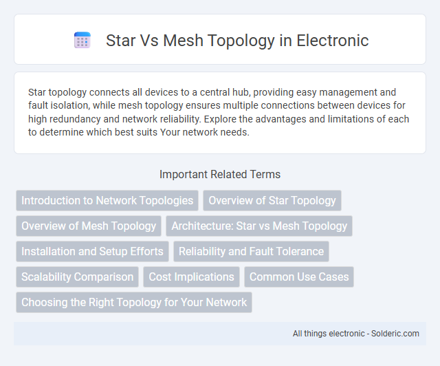 Mesh topology vs Star topology - What is the difference?