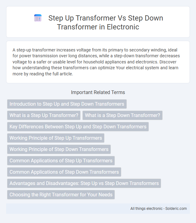 Step Down Transformer vs Step Up Transformer - What is the difference?