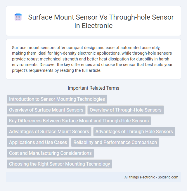 Surface mount sensor vs Through-hole sensor - What is the difference?