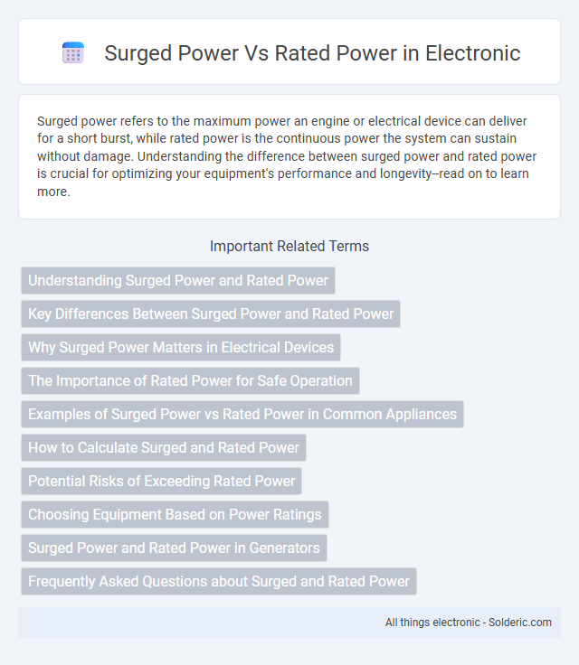 Rated Power vs Surged Power - What is the difference?