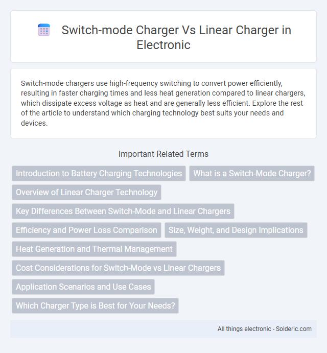 Linear Charger vs Switch-Mode Charger - What is the difference?