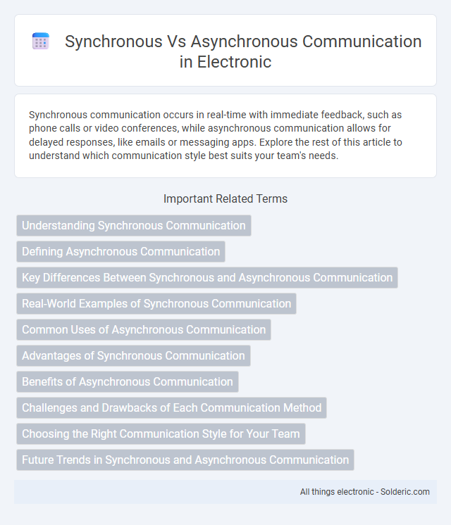Asynchronous vs Synchronous Communication - What is the difference?